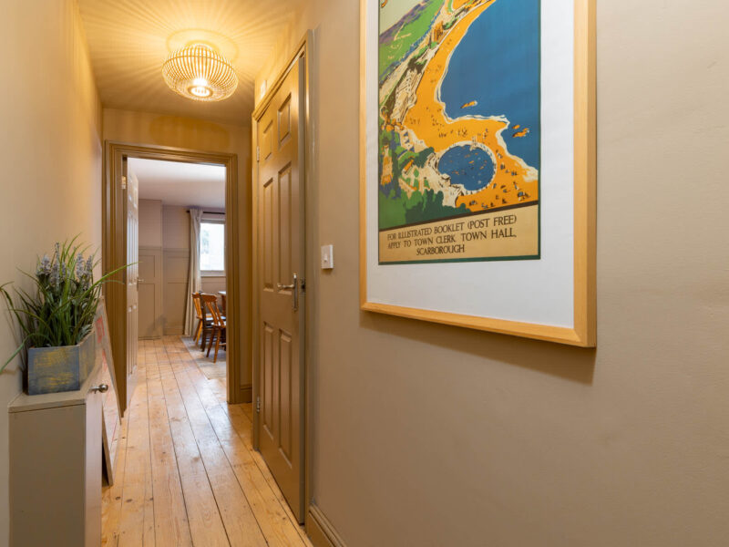 Hallway in Old Town House, a dog-friendly converted church holiday let.